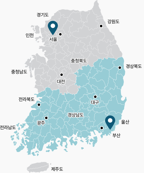 한국 지도